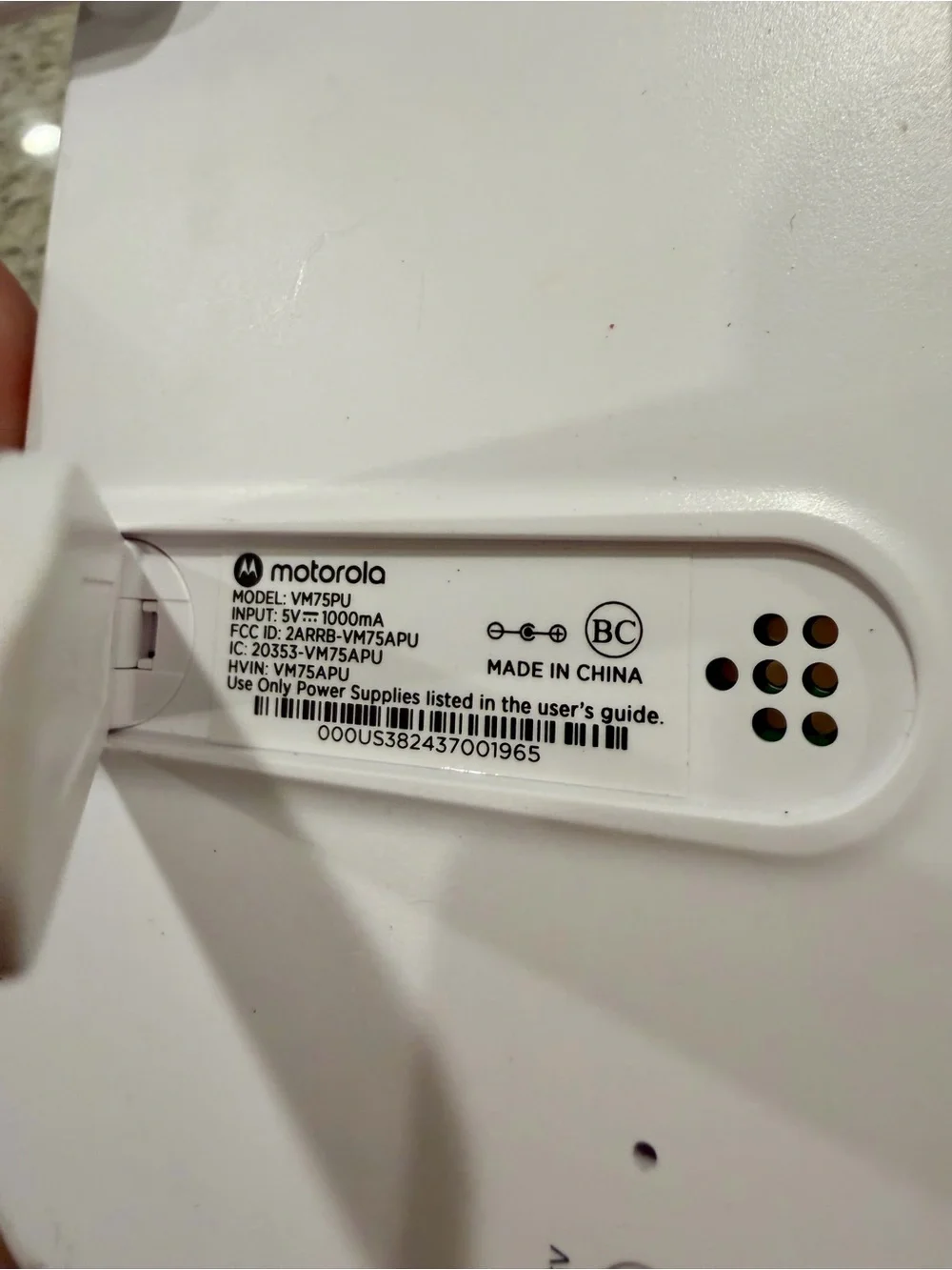 Motorola VM75PU Video Baby Replacement Wireless Monitor Only 5